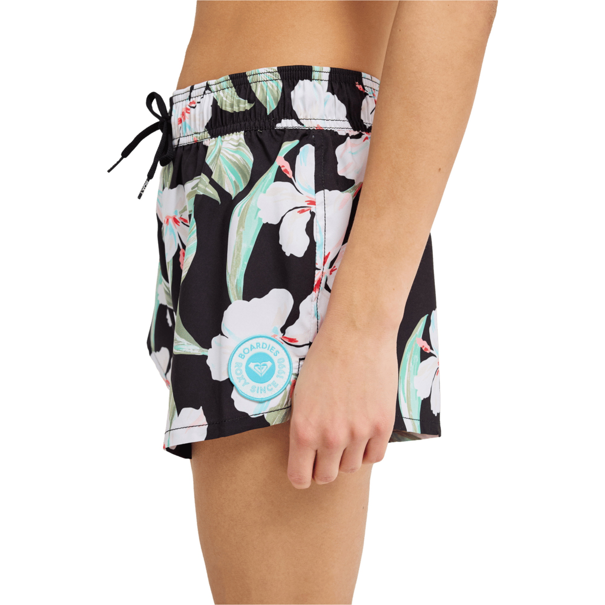 2026 Roxy Dames No Bad Waves PRT-boardshort ERJBS03339 - Anthracite Spring Charming